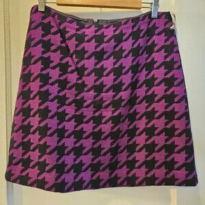 Hobbs London Plaid Wool Skirt